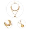 Fashion Gifts Golden Multilayer Shell Necklace Beach Jewelry Cowry Seashell Pendant Bohemian