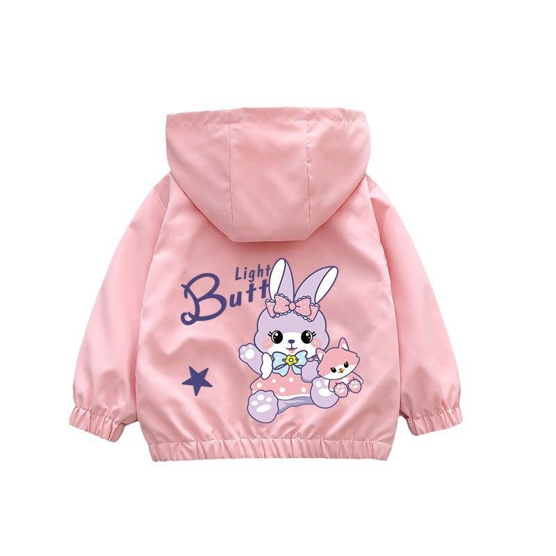 Модное тонкое пальто для девочек 2025 года, детская повседневная куртка на молнии для мальчиков, свободный плащ