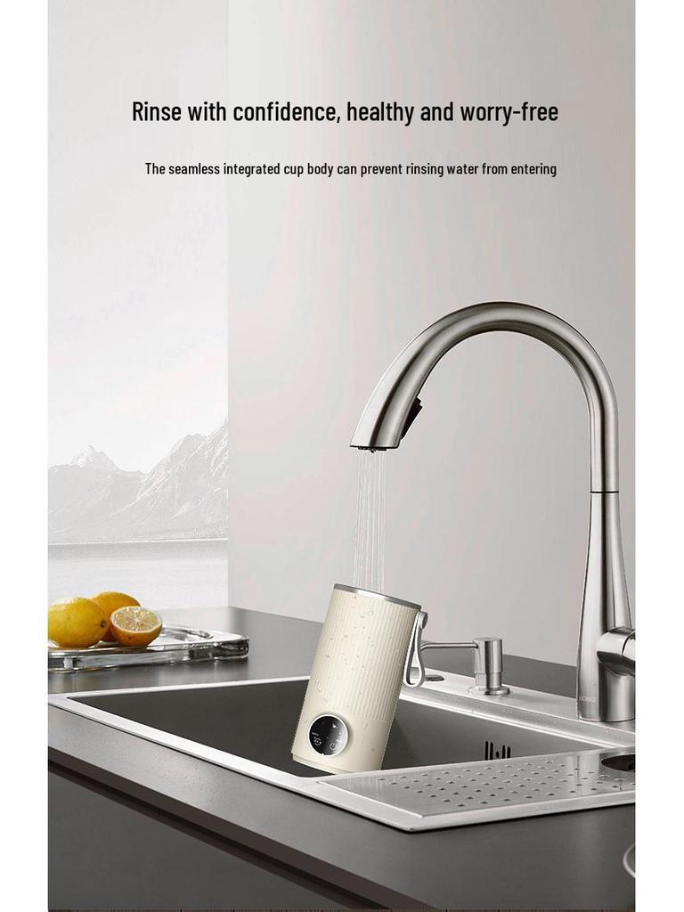 Rechargeable Wireless Magnetic Stirring Heated Cup for Coffee & Milk