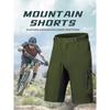 Men's Cycling Shorts Mountain Bike Multifunctional Pants with Pockets Breathable Outdoor Hiking Sports Pants