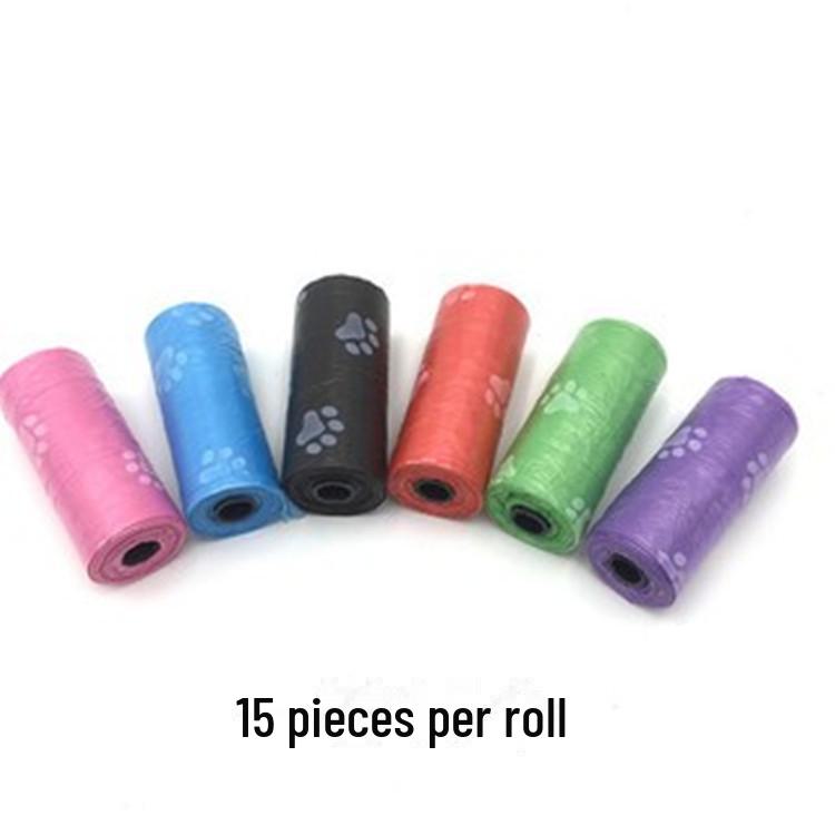 Мешок для собачьих экскрементов с дизайном в виде отпечатка лапы для уборки, утилизации отходов и прогулок