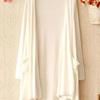 2023 Summer Women Midi Long Cardigan Jacket Casual Pocket Ir