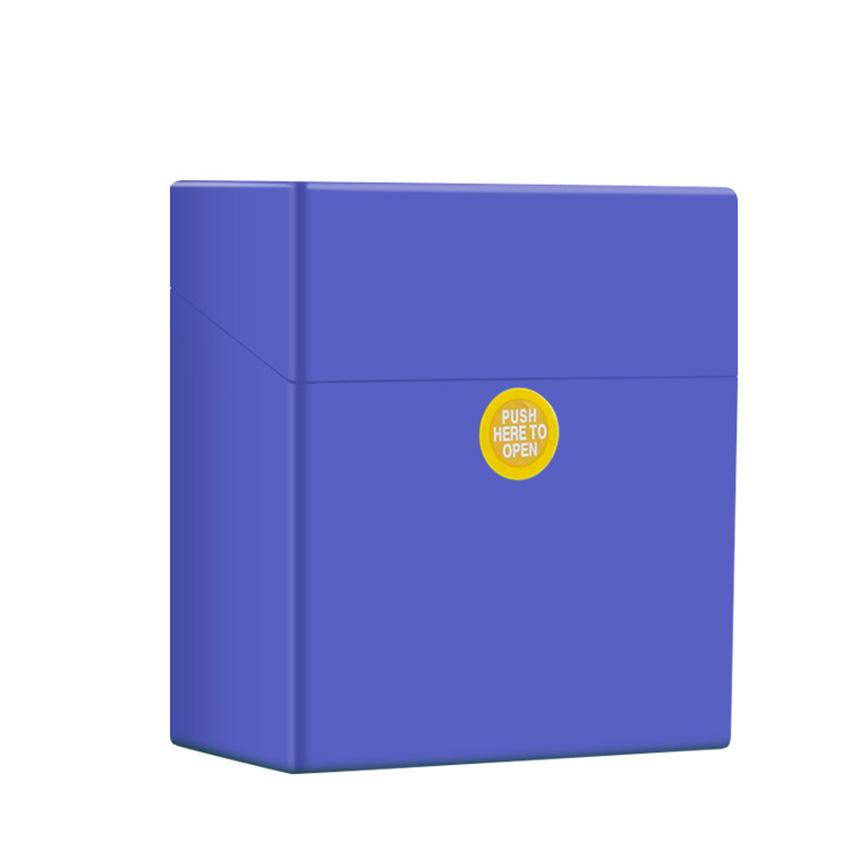 1Pcs Cigarette Case for King Size 50 Capacity Cigarettes Box Plastic Portable Thin Cigar Boxes Pocket Cigarettes Holder Storage