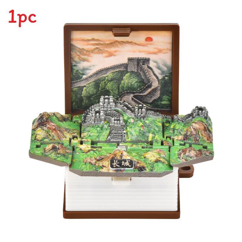 Брелок-брелок 3D Pop-Up Puzzle Book с сценой крепости для снятия стресса и в качестве креативного подарка