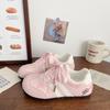 Ugly Cute German Training Board Shoes Women's Pink Spring and Summer New Chic Niche Design Round Head Student Ballet Forrest Gump White Shoes