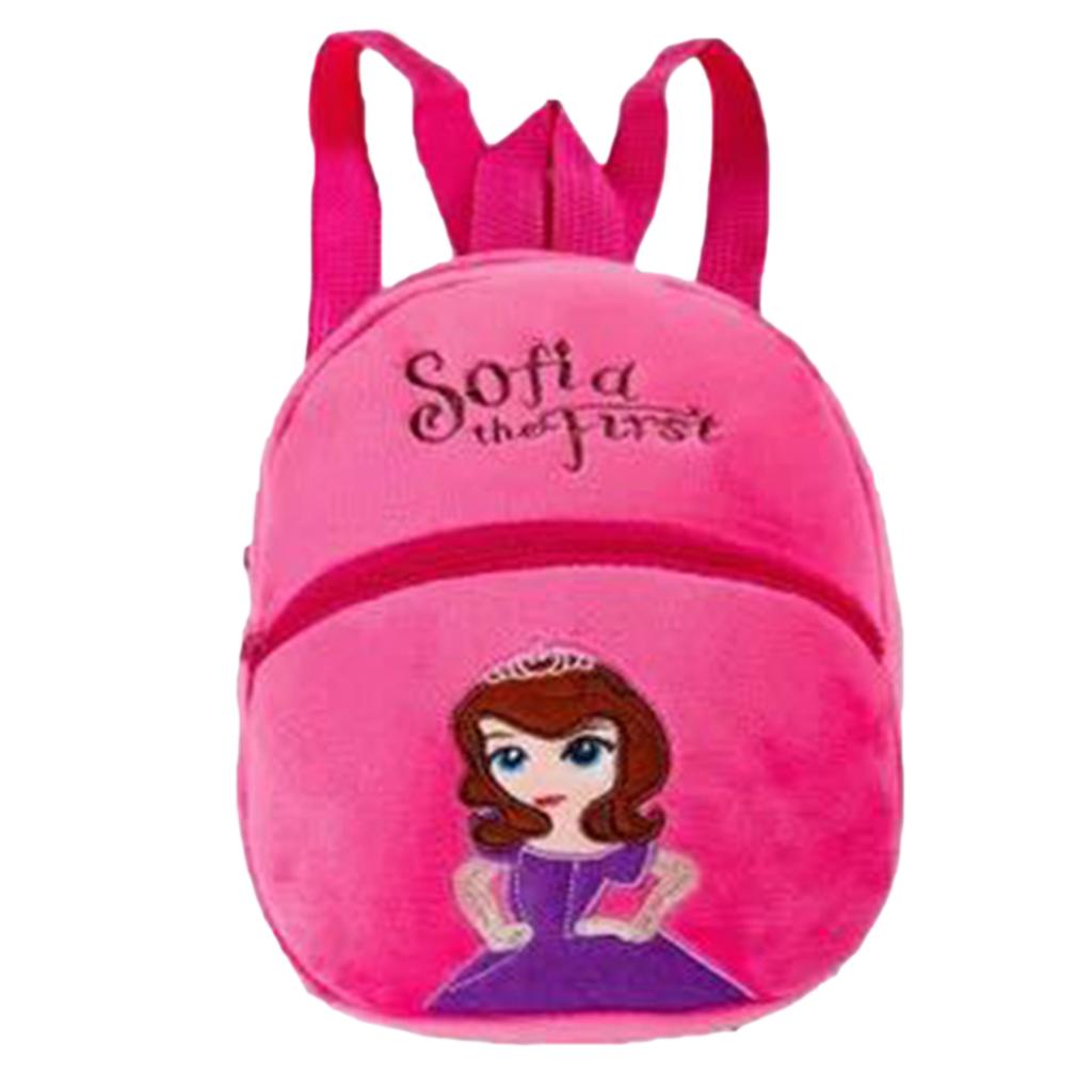 Kid School Bag Backpack Kindergarten Bag Toddler Cute Cartoon Plush Fabric Backpack For Girls Boys Travel School