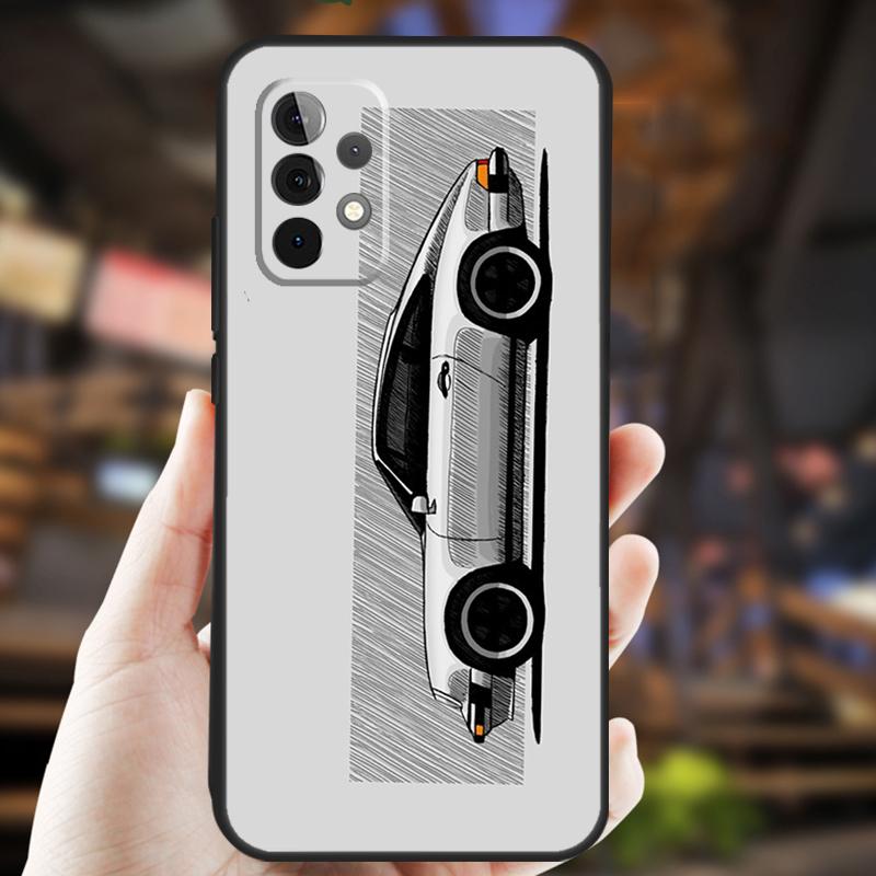 Япония JDM Спортивный Автомобиль Чехол Для Samsung Galaxy A32 A56 A16 A15 A22 A52 A54 A14 A26 A36 A55 A35 A05 A06 A53 A33 A13