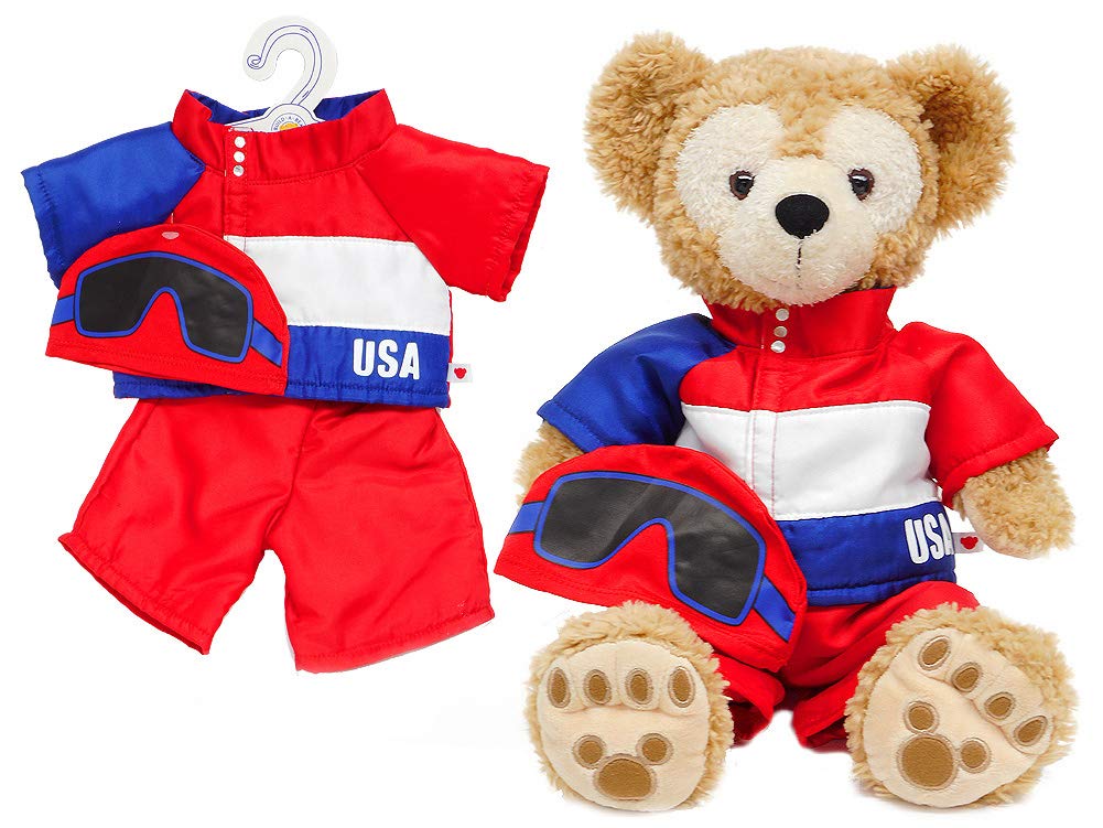Мягкий костюм Build a Bear Набор сноубордистов Duffy Dress Up Одежда Disney Build a Bear USA Сноубордический костюм