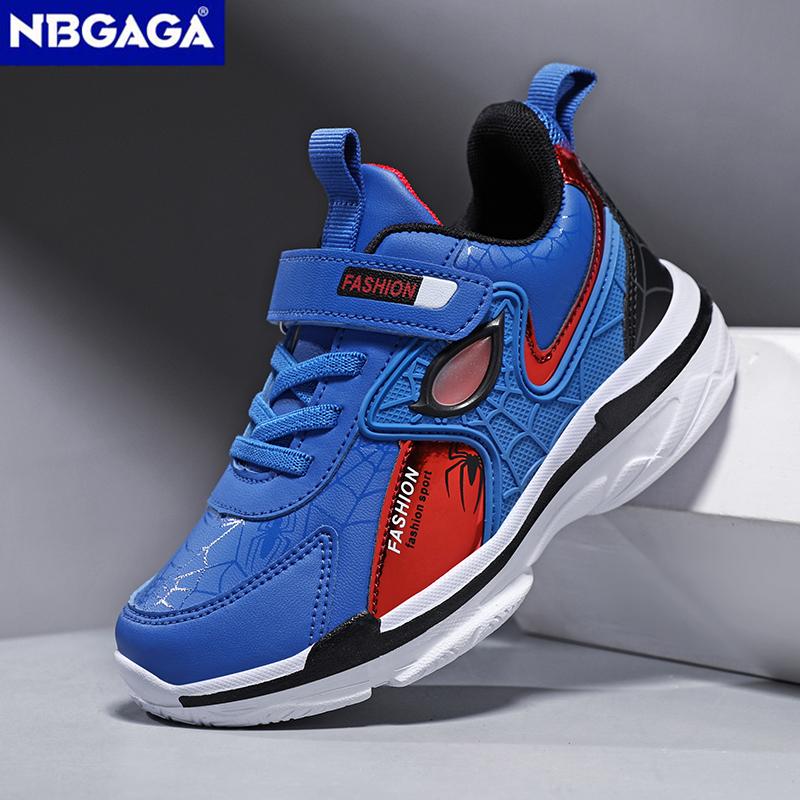 Sport Kids Leather Shoes Comfort Casual Walking Shoes for Children's Outdoor Basketball Shoes Non Slip Teen Boys Running Sneaker