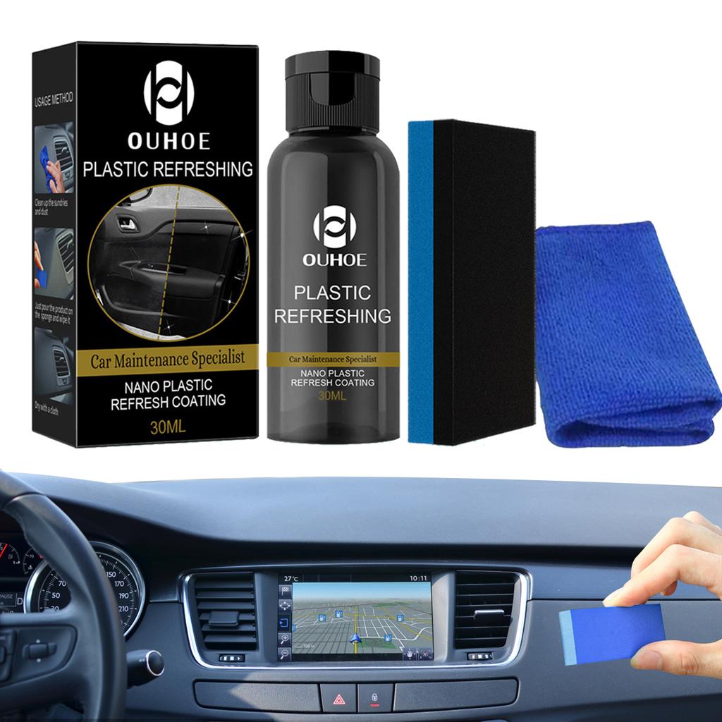 30 мл 50 мл средство для восстановления протектора пластиковых деталей автомобиля воск для приборной панели автомобильный салон пластиковое сиденье кожаный очиститель средство