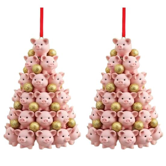 Подвеска-пирамидка с животными, Подвеска на новогоднюю елку с животными, 2D акриловое подвесное украшение для рождественской елки, брелок для рюкзака, для автомобиля