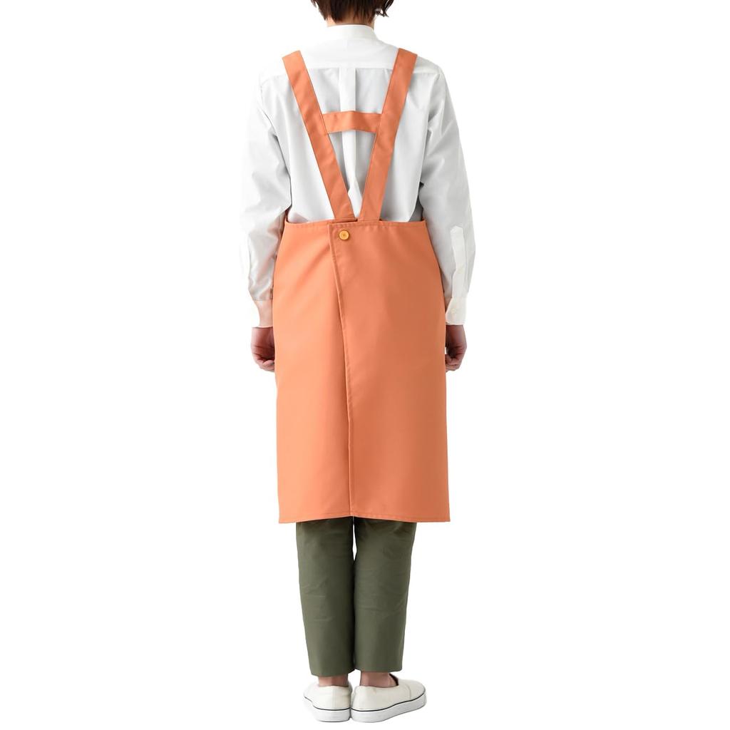 Bib Apron Bib Apron CT2577 Unisex Antistatic Durable Fabric Restaurant Uniform Black M [Seven Uniform] H-Shaped