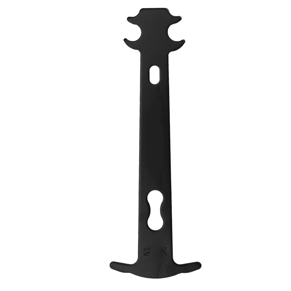 2Pcs Black Bike Chain Wear Indicator Tool Carbon Steel Chain Wear Checker Bike Maintenance