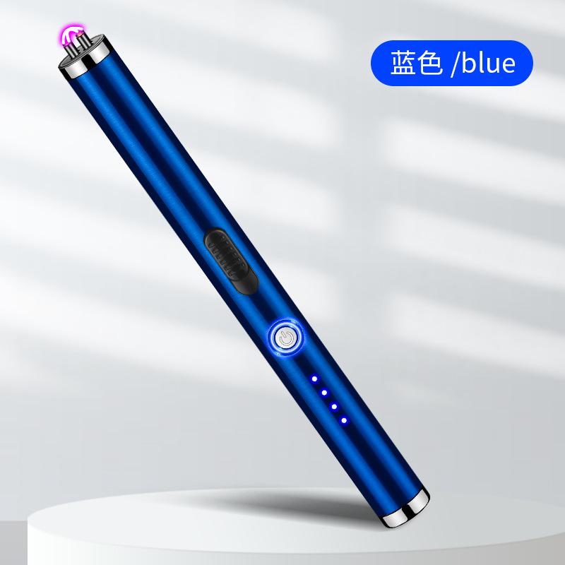 НОВЫЙ Креативный USB-импульсный двойная дуга зажигалка Кухонная с длинной ручкой Зажигалка Уличная ветрозащитная импульсная зажигалка Аксессуар для сигарет Подарок