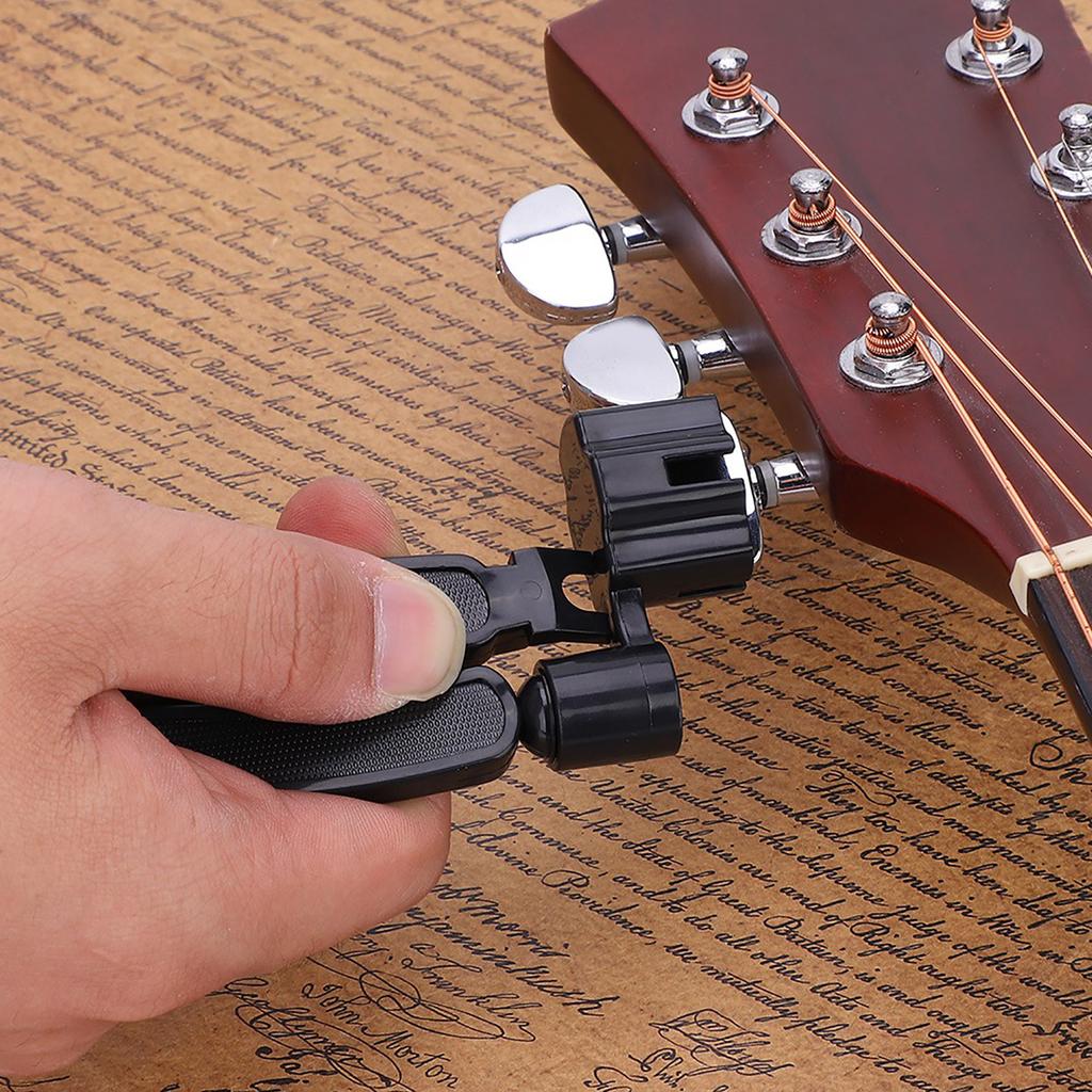 3 In 1 String Peg Winder Cutter Bridge Pin Puller for Bass Guitar