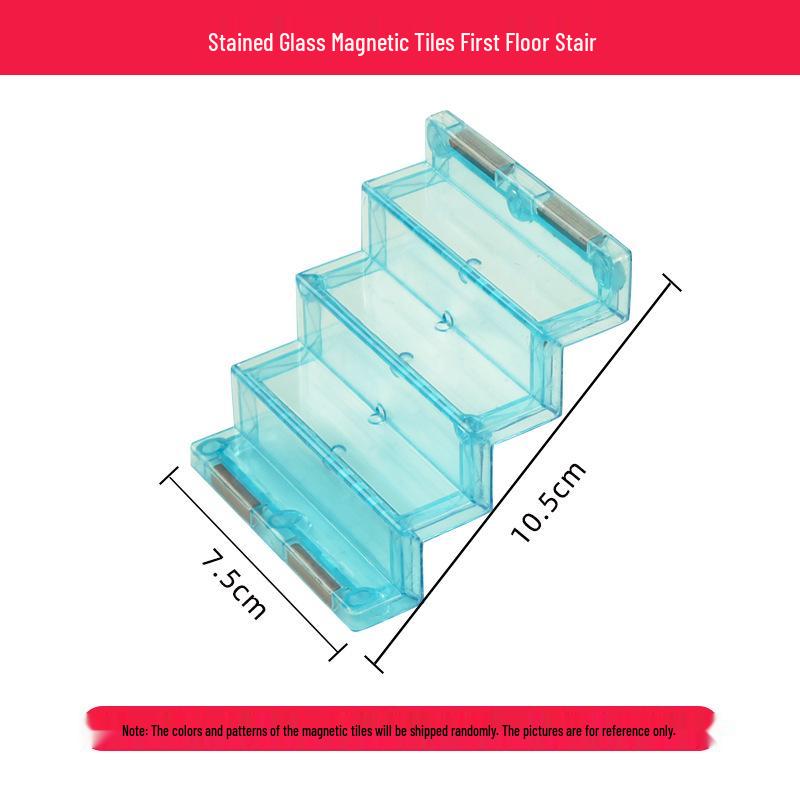 Stained Glass Magnetic Blocks Refill Pack: Children's Educational Building Toys