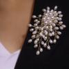 Elegant Handmade Pearl Brooch Lapel Pin - High-End Jewelry & Clothing Accessory for Women