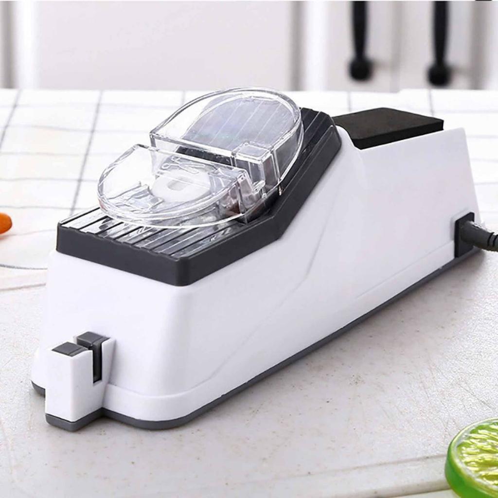 Electric Knife Sharpener 5 Seconds Quick Sharpening Polishing With Protective Cover Portable Kitchen Knife Sharpener Tools For Home