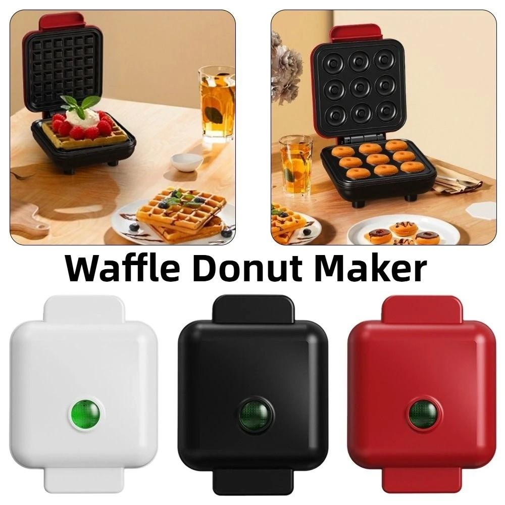 Non-Stick Waffle Donut Maker Quick Heating Donut Toaster Portable Donut Maker Apartment