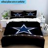 Dallas Cowboys  3PCS Bedding Set 2D Printing (Includes 1 Duvet Cover + 2 Pillowcases Coreless), Bedroom decor,Fan gift