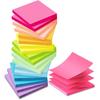 (18 Pack) Pop Up Sticky Notes Refill,3x3 in Popup Notepads,Accordion Stickies Super Sticking Power,Office School Memo Note Pads Bright Colors,Post on