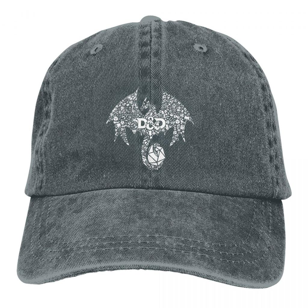 Постиранная унисекс бейсбольная кепка с мозаикой Dragon Trucker Snapback Кепки Папа Шляпа DnD Кепки для игры в гольф