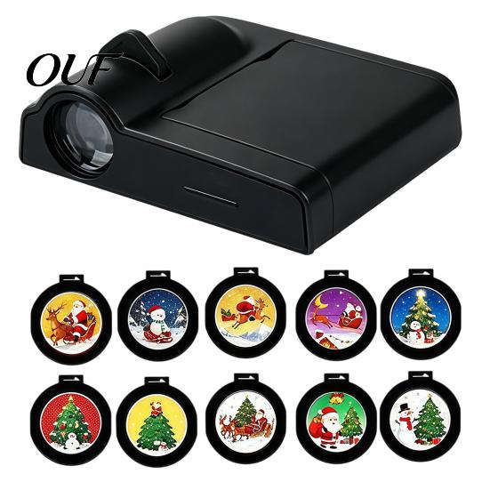 Indoor Outdoor Festive Decoration LED Christmas Projector Lamp, 6/10/15/20 Scenes Holiday Projector, Mini USB Energy Efficient Powered Light