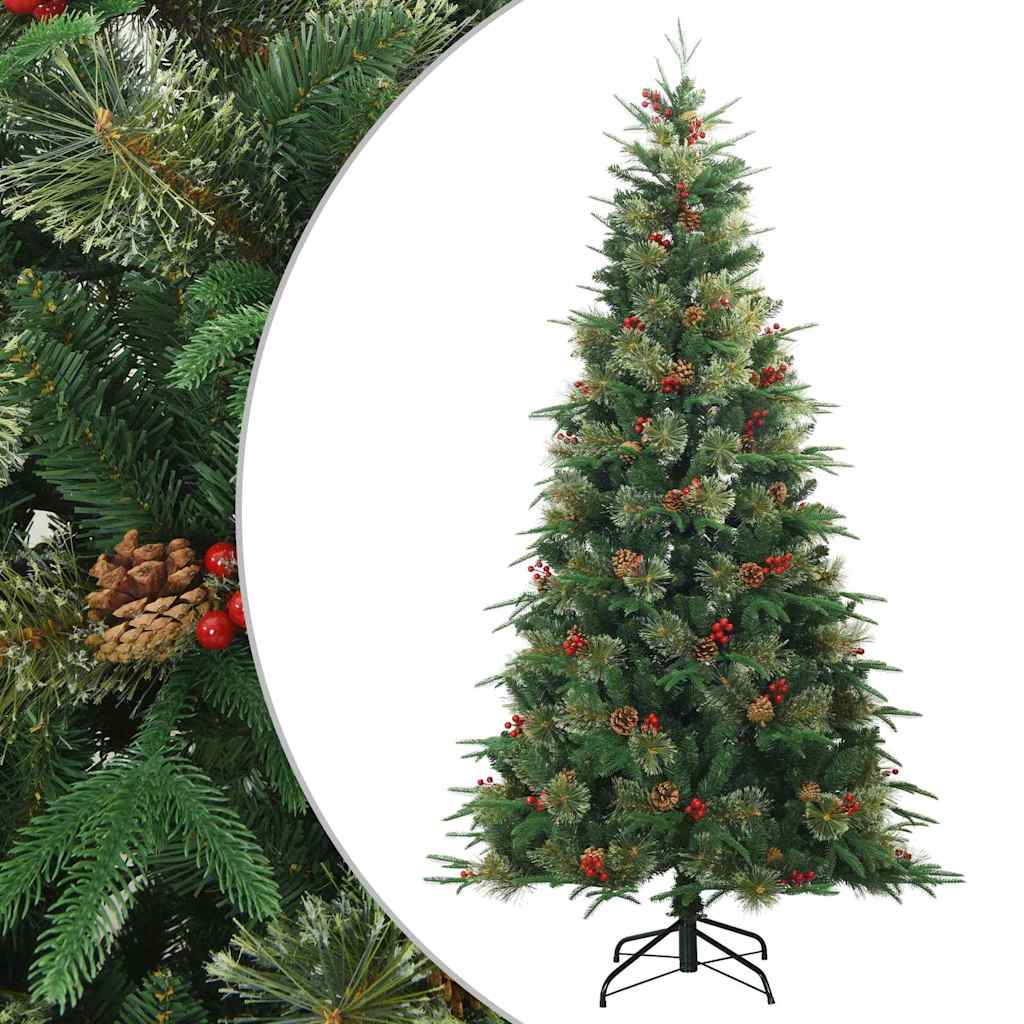 Artificial Foldable Christmas Tree with Stand Green 180 cm
