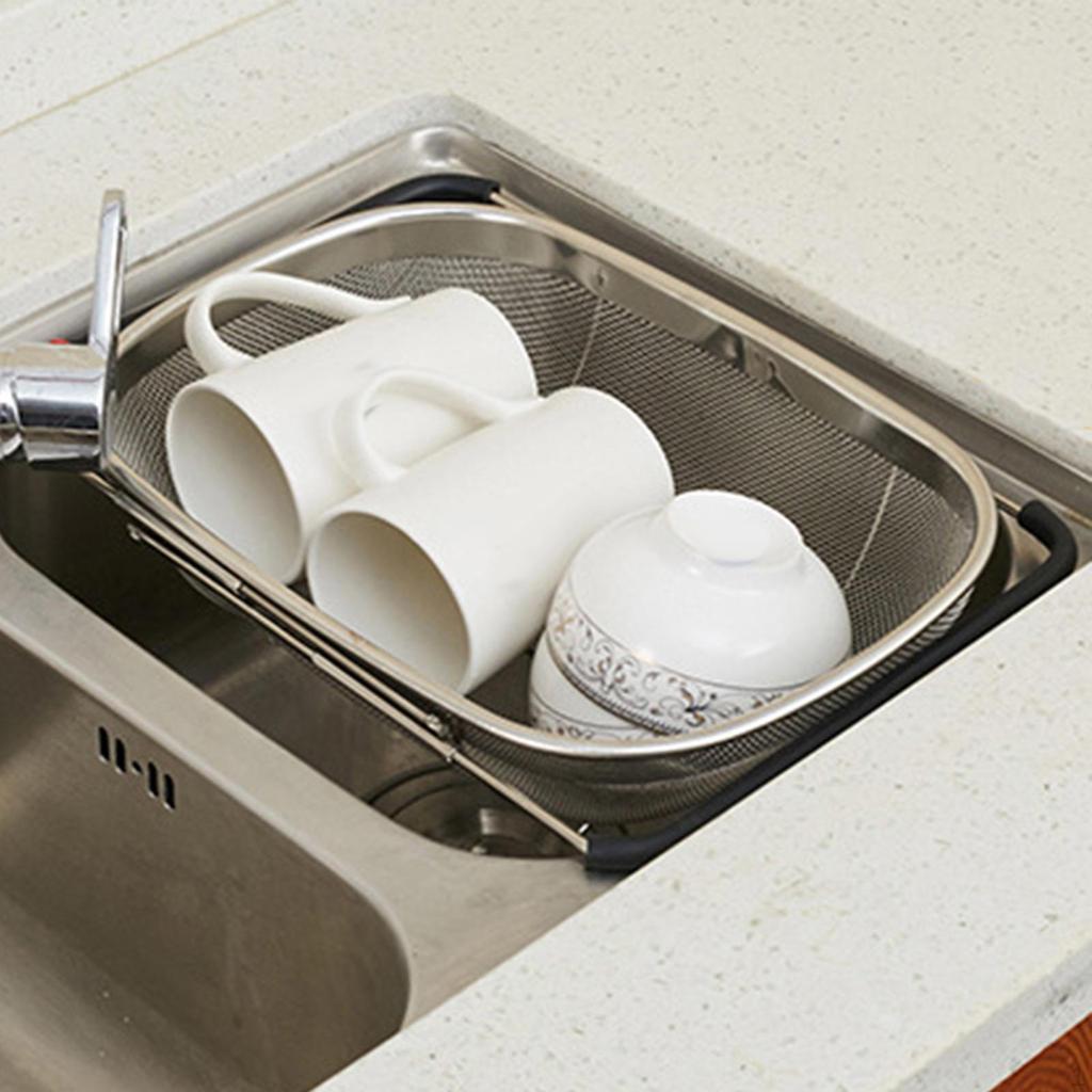 Сливная полка над раковиной. Выдвижной поддон. Сушка губки. Мелкая сетка. Блюдо для фруктов.