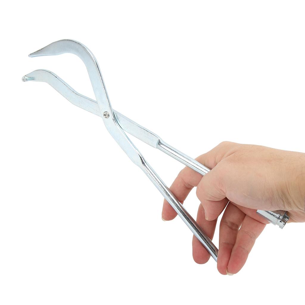 Silver Chromium Plated Steel Double Ended Brake Spring Pliers Drum Brake Return Spring Tool