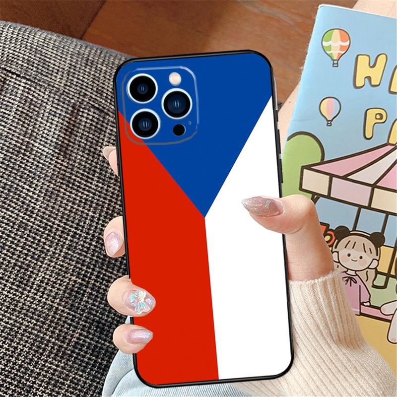 Czech Republic Czech Flag Phone Case For iPhone 15 14 16 Pro Max 11 12 13 Pro Max Mini XR 16e 16 15 Plus Bumper Cover