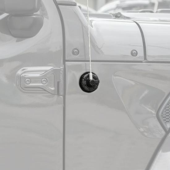 For 2018-2025 Jeep Gladiator JT/Wrangler JL Carbon Radio Antenna Base Cover Trim