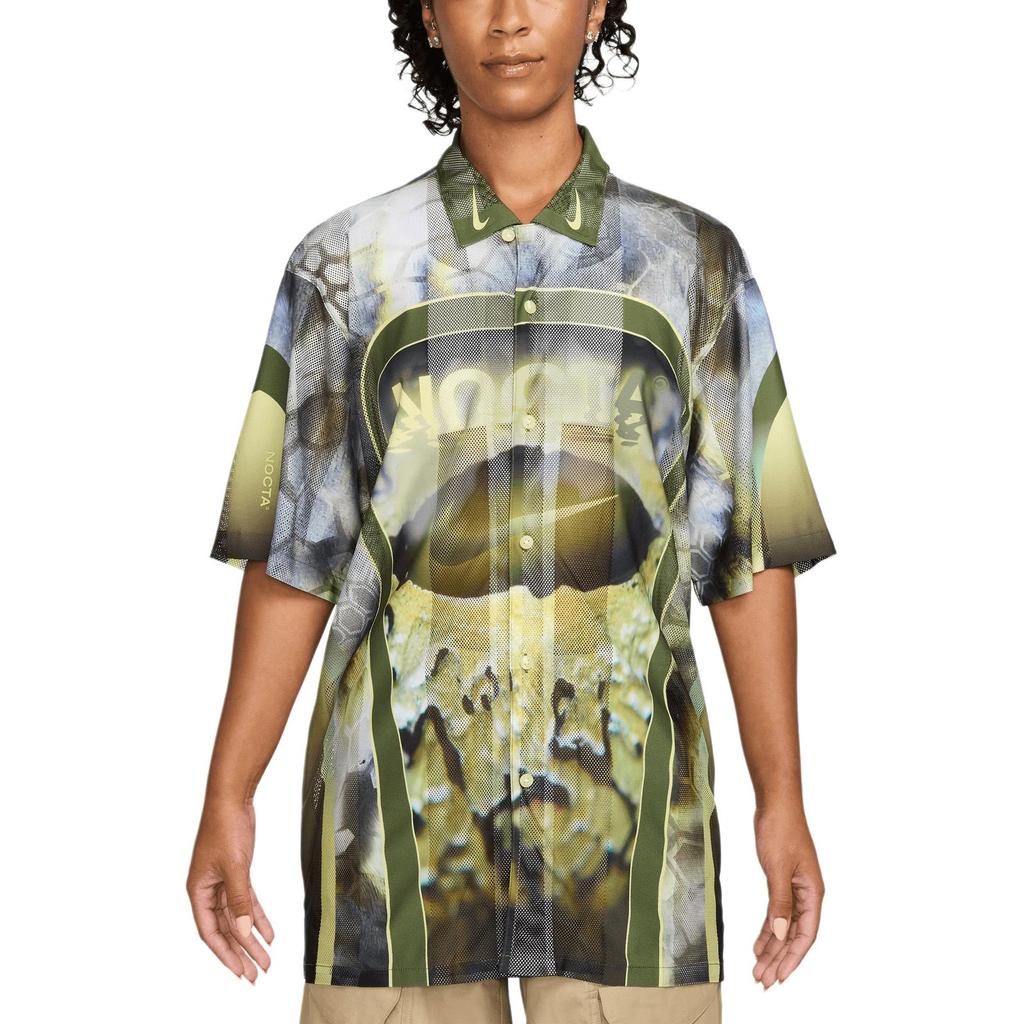 Nike X NOCTA Opal Tito Neeks Button Down Pilgrim/Oil Green/Black Мужская уличная одежда FV1939-378