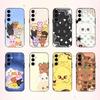C-Cute A-ANITEEZ Чехол для телефона Samsung Galaxy A73, A72, A71, A70, A53, A52, A51, Другие Мягкий Черный Корпус