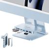 PULWTOP 7 In 1 USB C Hub for iMac with NVMe SSD Slot Not iMac Accessories Hook Type USB C Hub 1 X 1 X 2 X 1 X Card Reader for iMac Studio Display Blue