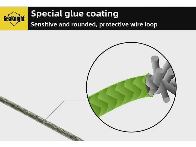 Леска Seaknight 8-Braid PE - 300 м, сильное натяжение для морской рыбалки