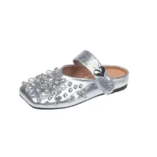 Женские туфли с пряжкой и ремешком, женские туфли на плоской подошве, модные, с бисером, ежедневные бестселлеры, женские туфли на плоской подошве, новые, с квадратным носком, на низком каблуке