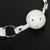 45mm White PU Leather Breathable Ball Gag Mouth Restraint  Erotic Sexy Cosplay Flirting Sex Toys For Couples Adult Games