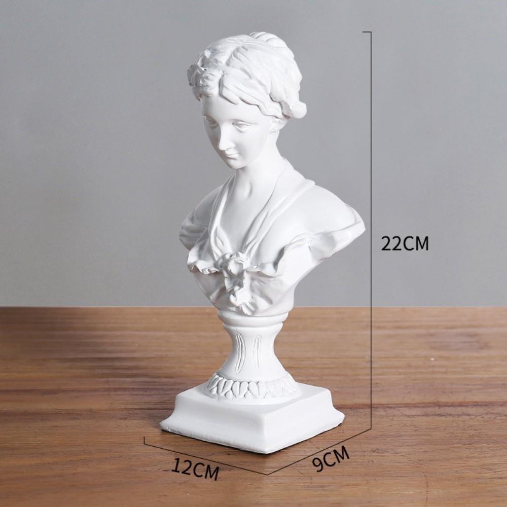 Resin Figure Statue European Style Figure Sculpture Retro Venus Figurine Home