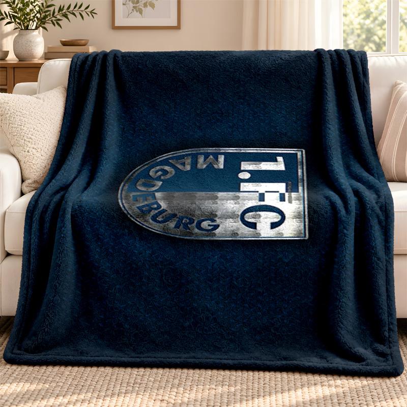 1.FC Magdeburg blanket Flannel Blanket Soft Cozy Plush Throw for Sofa Bed Lightweight Home Decoration Outdoor camping