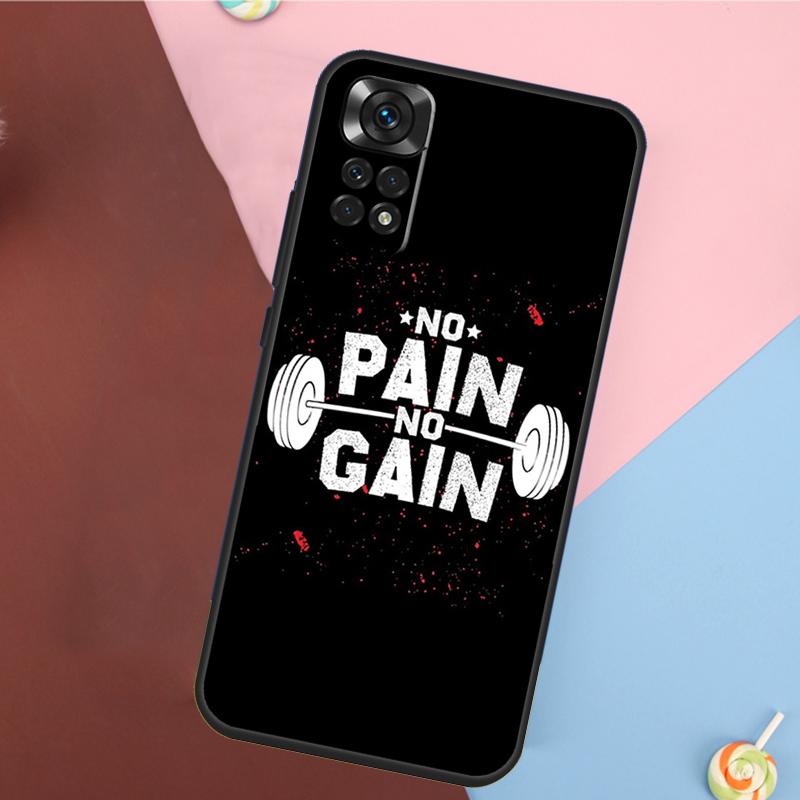 Без боли нет результата Чехол Для Xiaomi Redmi Note 13 Pro 14 12 11 9 10 9S 10S 11S 12S Redmi 14C 10C 12C 13C Чехол