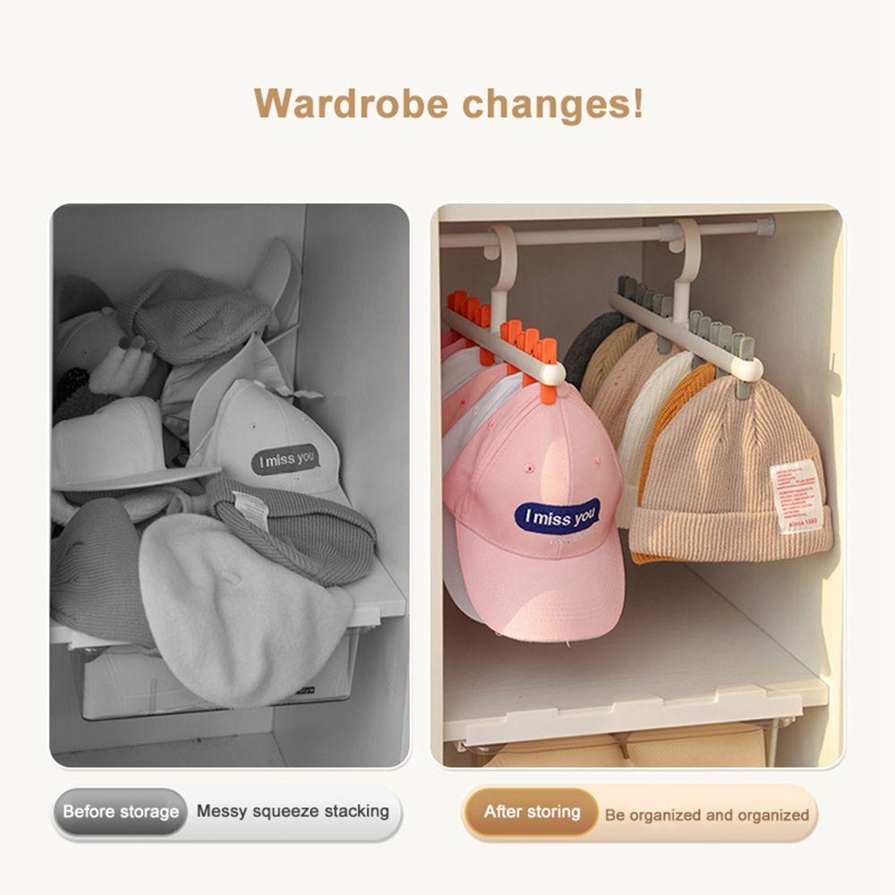 Clips Cap Storage Rack Hat Holder Cabinet Storage Hats Holder Hat Organizer Cabinet Storage Rack
