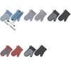 1 Pair Non-slip Kitchen Microwave Gloves Cotton Lining Heat Insulated Gloves Oven Gloves  Pot Lid
