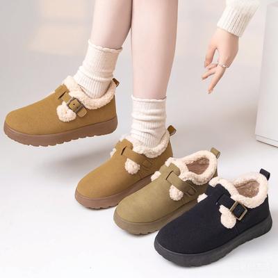Хлопковая обувь Женская обувь Новая мода Теплые зимние сапоги Туфли Универсальные сапоги с флисом Утепленные женские сапоги Хлопковые сапоги