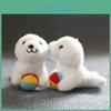 Cute Seal Plush Keychain Fluffy Toy Ultra-soft Stuffed Animal Bag Accessory