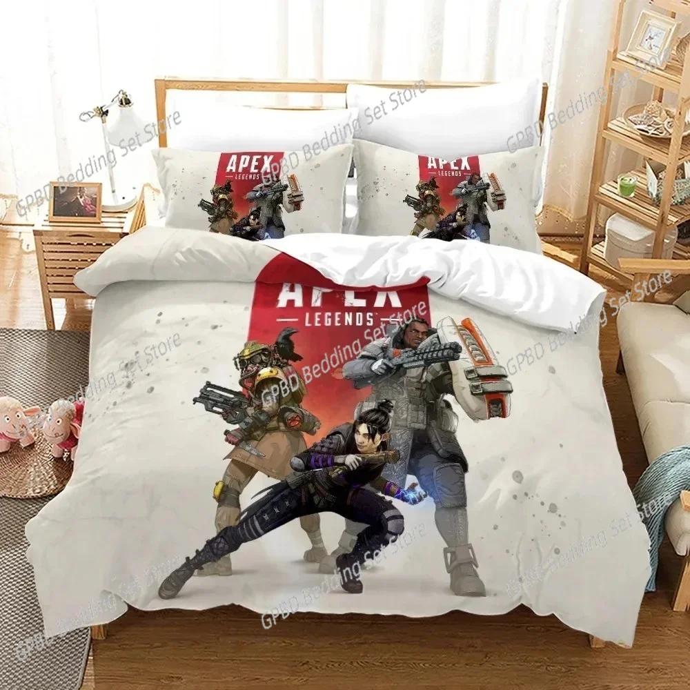 APEX Legends 3D НОВЫЙ Пододеяльник Наволочка Комплект Постельного Белья Взрослый Мальчик Девочка Украшение Спальни Детский Односпальный Двуспальный Большой