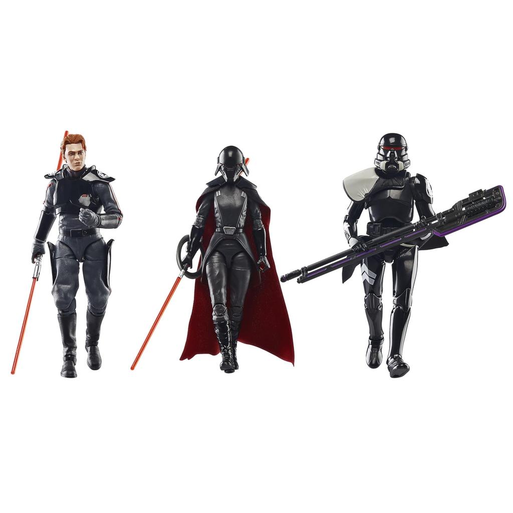 Hasbro Star Wars Black Series Gaming Great Second Sister, Cal Kestis, Purge Trooper, and Star Wars Jedi: Fallen Order 15cm Action Figure 3-Pack F9248