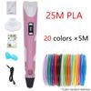 3D Ручка Печать Карандаши Художественный Ремесленный Принтер PLA Нить 3D Рисунок Печать Для Детей Творческий Для Рисования Краска Подарки На День Рождения Праздник