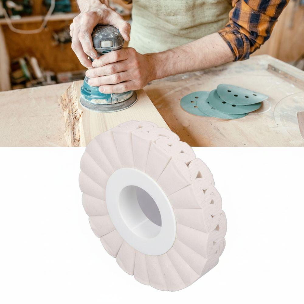 White Polishing Wheel 6 Inch / 150mm Abrasive Polishing Wheel for Metal Polishing, Wood Finishing