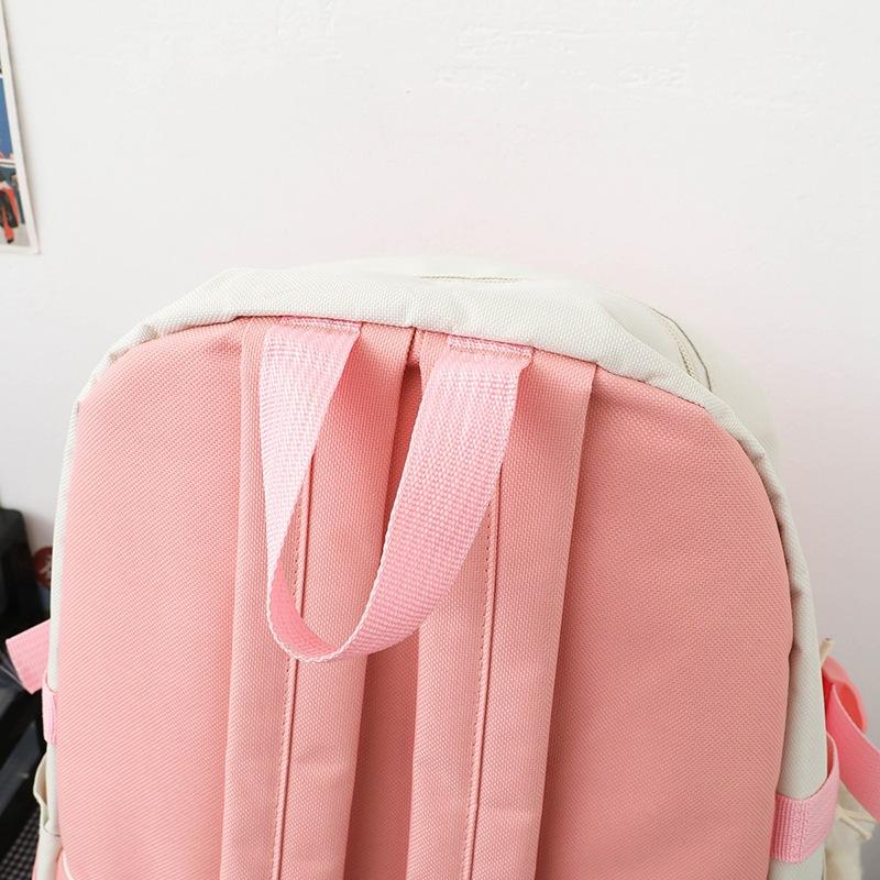 5 шт., школьный рюкзак Оксфорд, женские рюкзаки для школьников старших классов, большой вместительный водонепроницаемый универсальный рюкзак